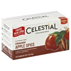 Chá Celestial Seasonings Maçã com Canela 20 Sachês - Sabor e Bem-Estar Natural