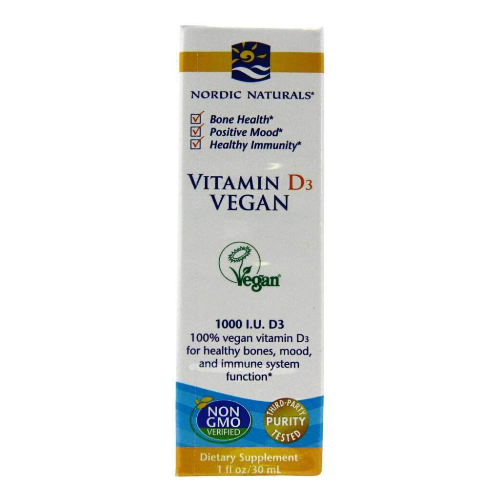 Nordic Naturals Vitamina D3 Vegano 30ml - Essencial para Ossos e Imunidade no Brasil