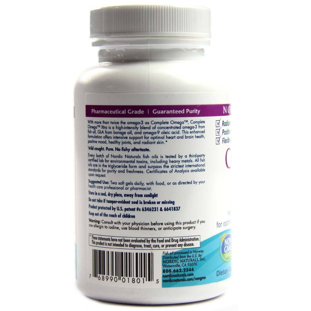 Nordic Naturals Ômega-3.6.9 Xtra Completo 60 Cápsulas Gel - Saúde Essencial - Imagem 3