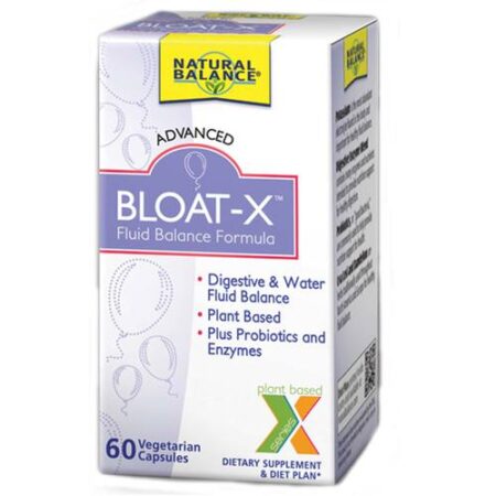 Natural Balance, Bloat-X - 60 Capsulas Vegetarianas