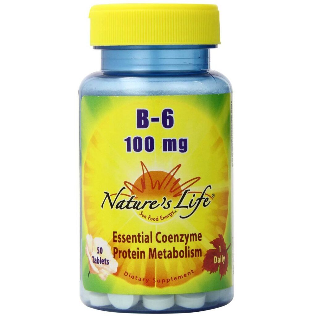 Nature's Life Vitamina B6 100 mg 50 Tabletes - Essencial para o Bem-Estar
