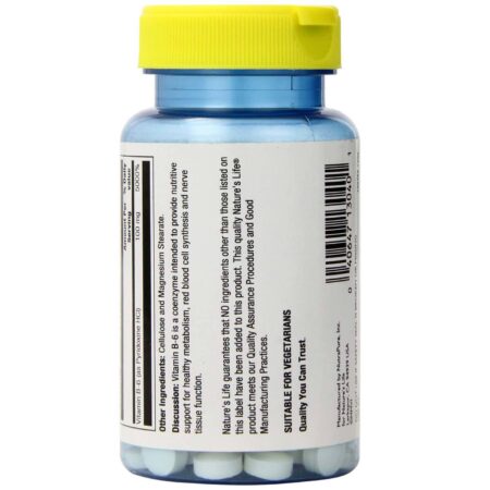 Nature's Life B-6 100 mg 50 Tabletes - Image 3