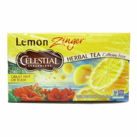 Celestial Seasonings, Chá de Zinger de Limão - 20 Saquinhos