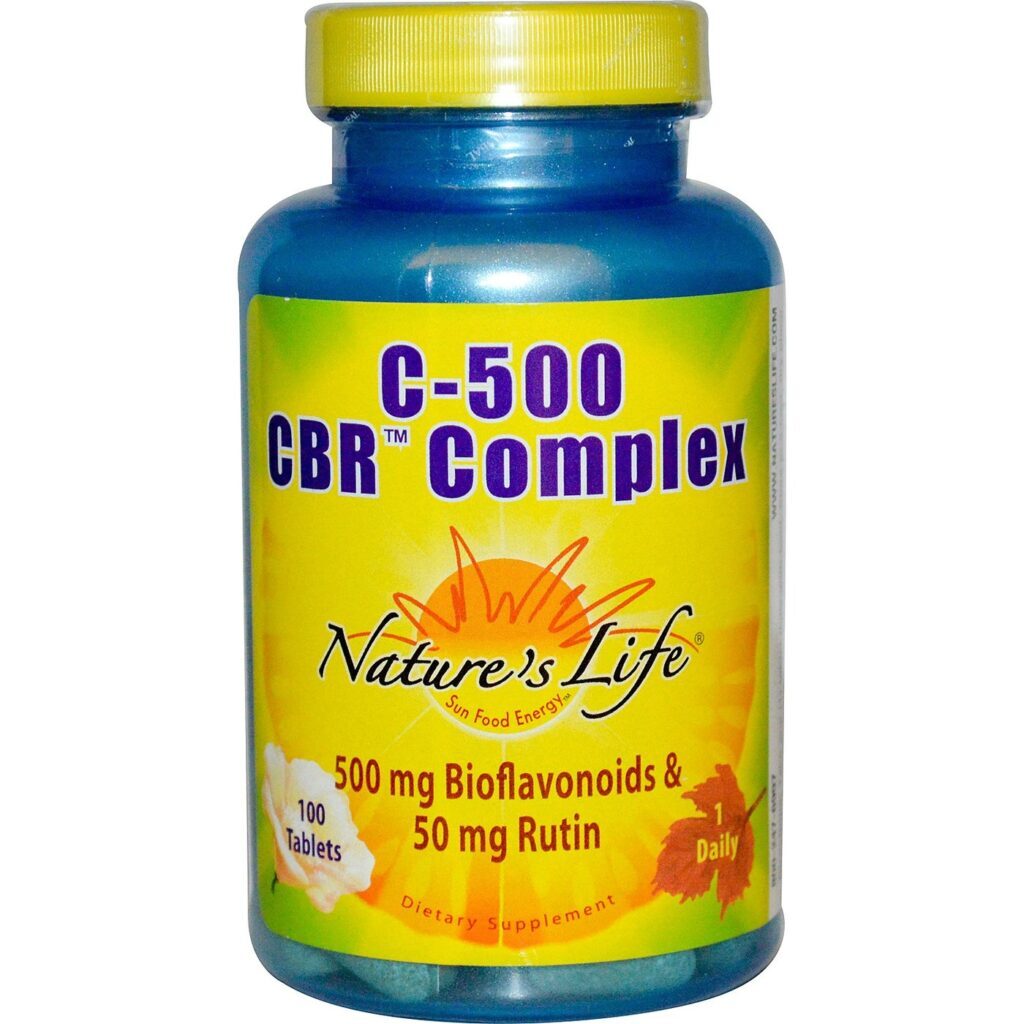 Nature's Life C-500 CBR Complexo 100 Tabletes: Vitamina C Essencial para Sua Saúde e Bem-Estar