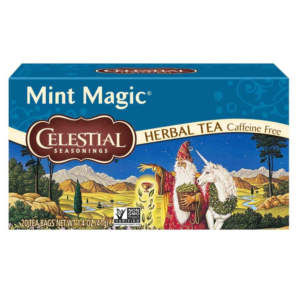 Celestial Seasonings Chá Menta Mágica - 20 Saquinhos para Relaxamento e Bem-Estar