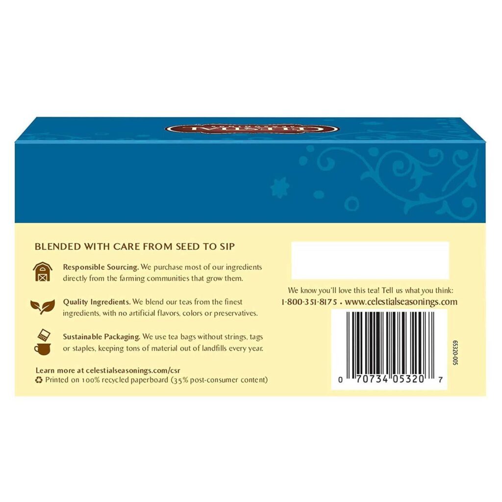 Celestial Seasonings Chá Menta Mágica - 20 Saquinhos para Relaxamento e Bem-Estar - Imagem 2