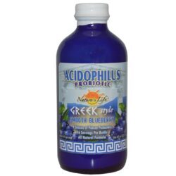 Nature’s Life Estilo Grego Acidophilus Blueberry 237ml – Probiótico e Antioxidante