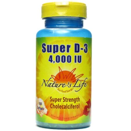 Nature's Life Super D-3 5000 IU 100 Cápsulas