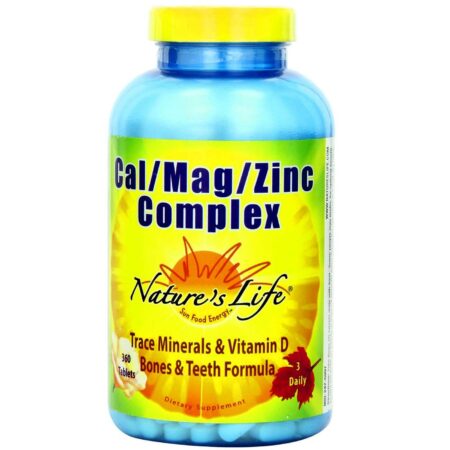 Nature's Life Complexo Tabletes 360 Tabletes Cal Mag Zinco