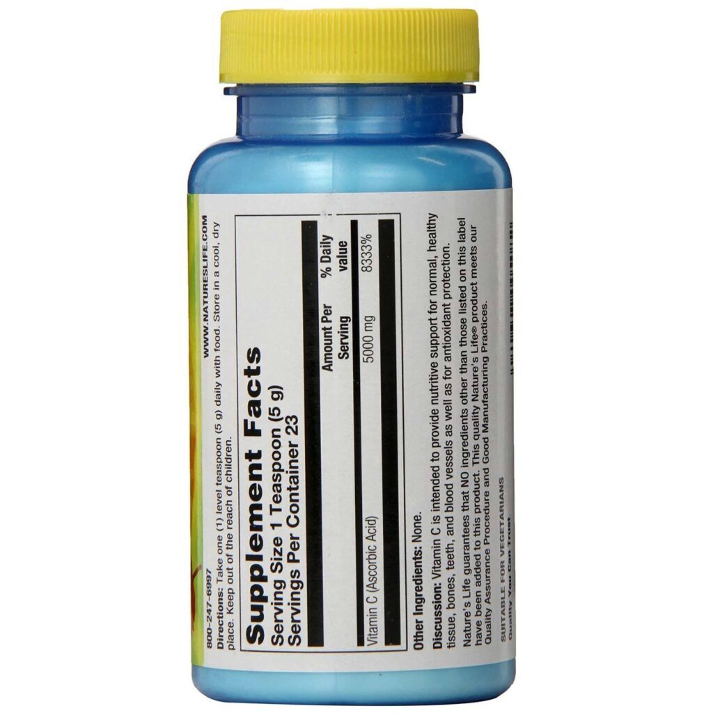 Nature's Life Cristais C Pure Sem Sabor 113g: Vitamina C Pura para Sua Saúde - Imagem 2