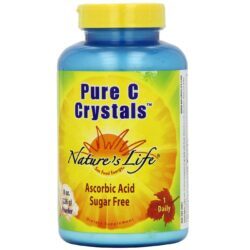 Cristais C Pure Nature’s Life Sem Sabor 227g – Vitamina C de Alta Pureza