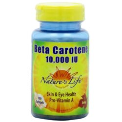 Nature's Life Beta Caroteno 10.000 UI - 100 Cápsulas em Gel: Saúde e Vitalidade