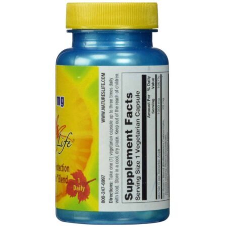 Vitamina C 1000mg Nature's Life: 50 Cápsulas Vegetarianas para Imunidade e Bem-Estar - Imagem 2