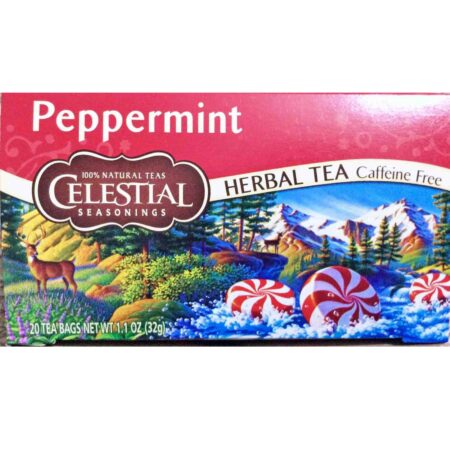 Celestial Seasonings Herbal Tea, Chá de Hortelã-Pimenta - 40 Saquinhos de Chá