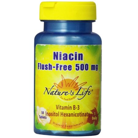 Nature's Life Niacina Lave-Free 500 mg 50 Tabletes