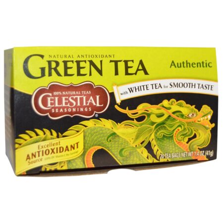 Celestial Seasonings, Chá Verde - 20 Sacos de Chá