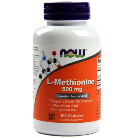 Now Foods L-Metionina, com Vit B-6 - 100 Cápsulas