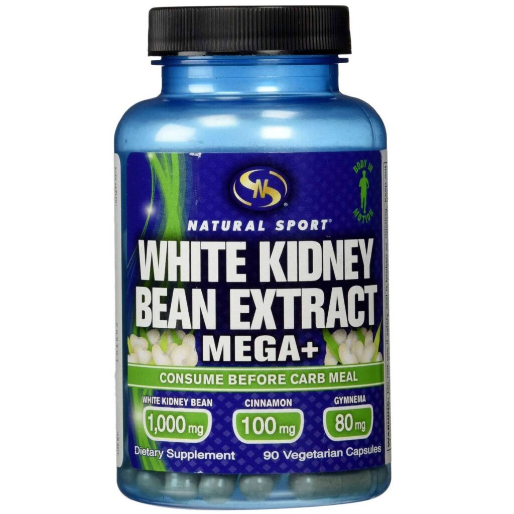 Natural Sport Extrato de Feijão Branco Mega+ 90 Cápsulas Vegetarianas