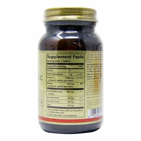 Vitamina C - Solgar Ester-C - 1000 mg - 60 comprimidos - Image 3