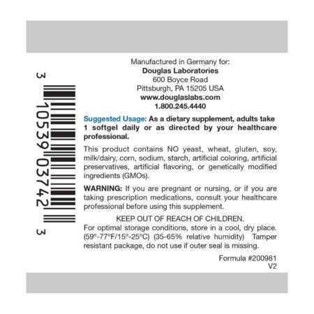 Douglas Labs Quell óleo de peixe EPA e DHA mais D 30 Cápsulas - Image 3