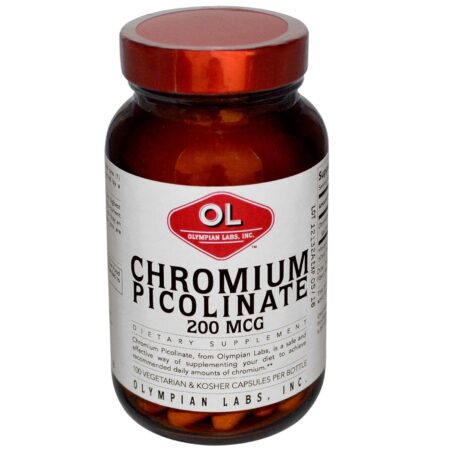 Olympian Labs Chromium Picolinate 100 Cápsulas Vegetarianas