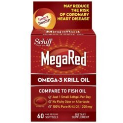 Schiff MegaRed Ômega 3 Óleo de Krill: Saúde do Coração e Bem-Estar com 60 Cápsulas Gel