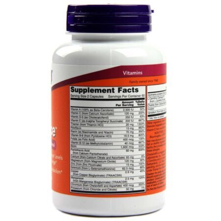 Now Foods True Balance Multivitamínico e Mineral 120 Cápsulas - Equilíbrio Nutricional Essencial - Imagem 2