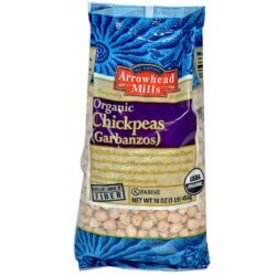 Arrowhead Mills Grão de Bico (Garbanzos) - 453g (16oz) | Fonte de Proteína e Fibra
