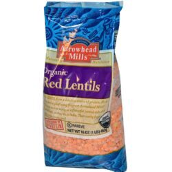 Arrowhead Mills Lentilhas Vermelhas 453g - Grãos Nutritivos e Versáteis