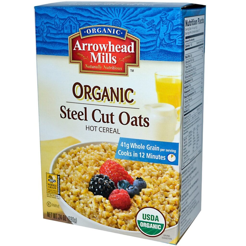 Arrowhead Mills Cereal de Aveia Orgânica Integral - 680g | Nutrição Pura no Brasil
