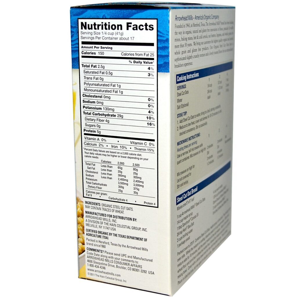 Arrowhead Mills Cereal de Aveia Orgânica Integral - 680g | Nutrição Pura no Brasil - Imagem 2