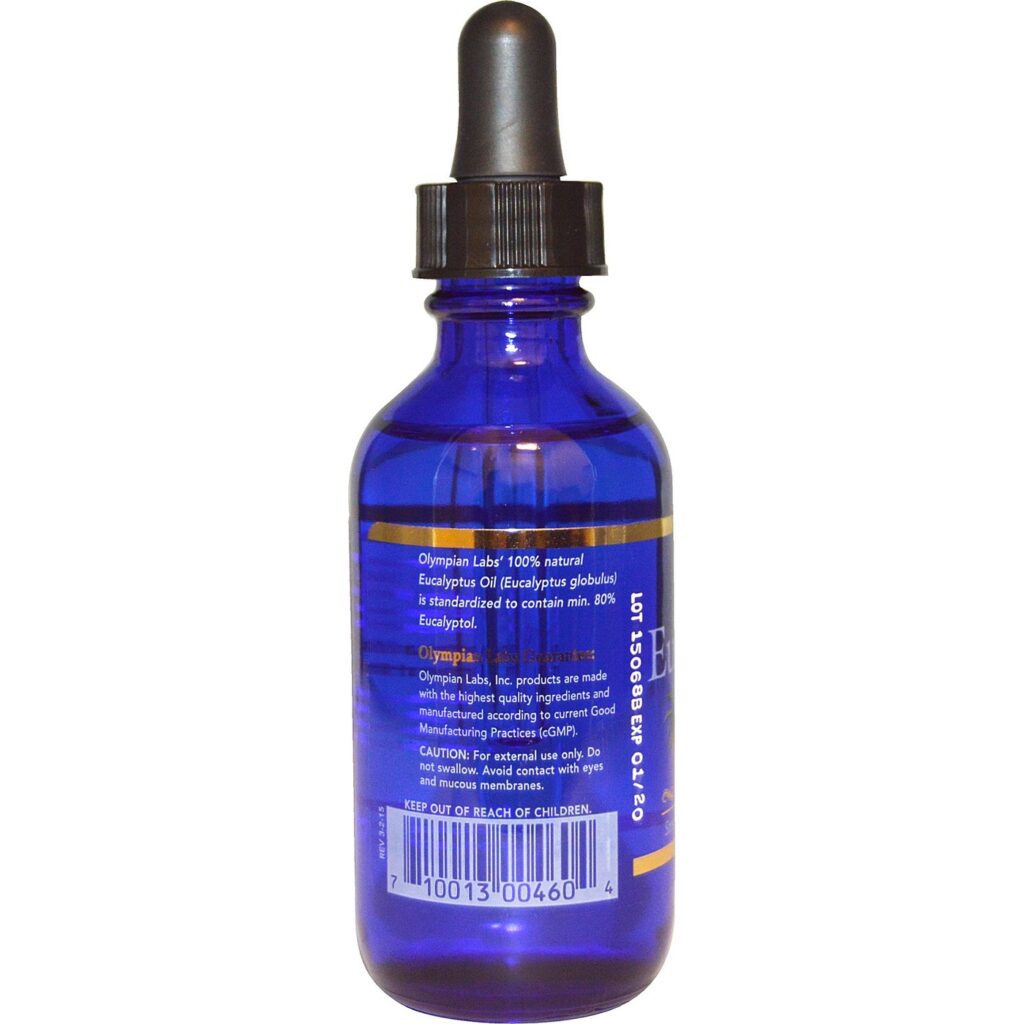 Olympian Labs Óleo Natural de Eucalipto 2.0 fl oz (59ml) - Alívio Respiratório e Bem-Estar - Imagem 2