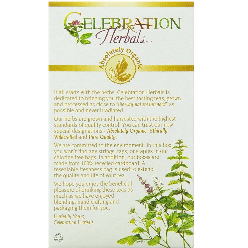 Celebration Herbals Chá de Raiz de Ashwagandha - 24 Saquinhos para Bem-Estar e Energia - Imagem 3
