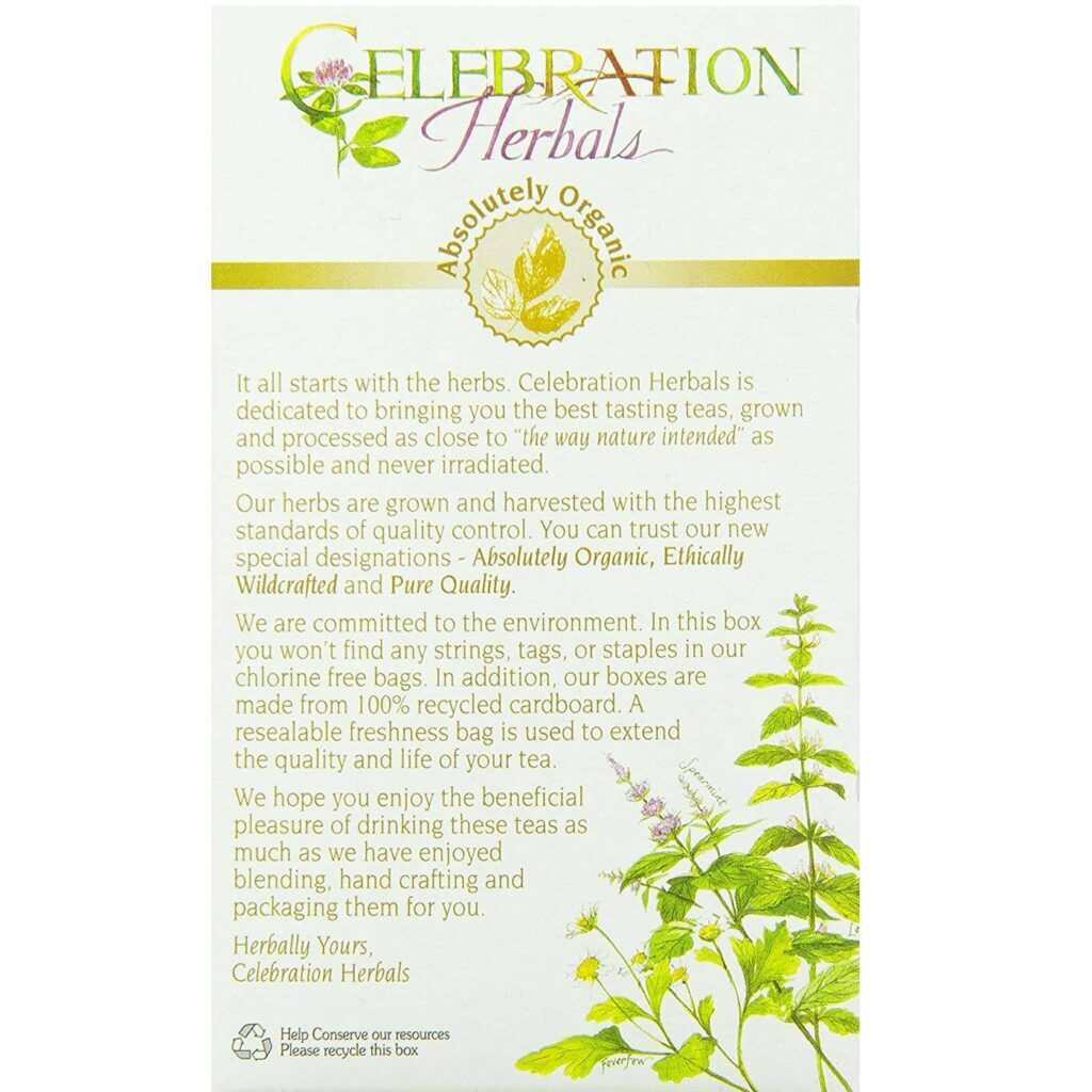 Chá de Tulsi Celebration Herbals (Santo Basil) - 24 Saquinhos de Chá para Bem-Estar - Imagem 3