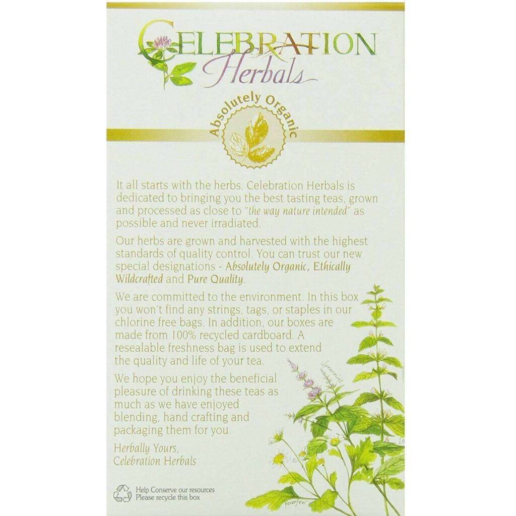 Celebration Herbals Chá Orgânico de Uva Ursi - 24 Sacos de Chá para Bem-Estar Urinário - Imagem 3