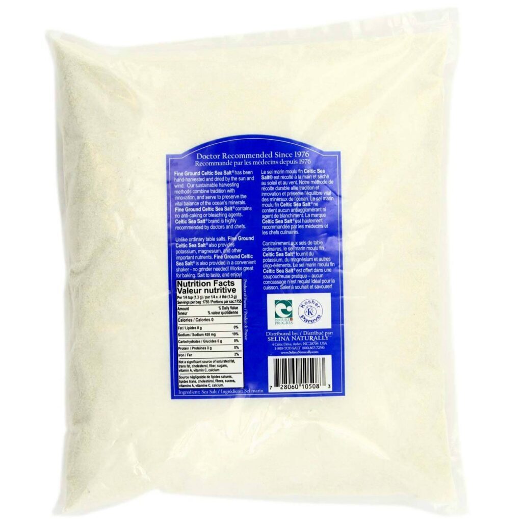 Sal Marinho Celtic Sea Salt Fino Moído - 2.27kg | Pureza e Sabor Premium - Imagem 2