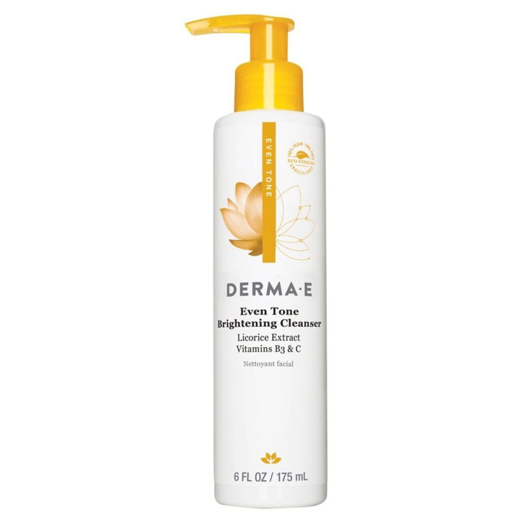 Derma E Uniformemente Radiante: Limpeza Facial 175mL para Pele Luminosa