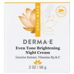 Derma E Creme Noite Clareamento Uniforme Radiante 56g - Pele Luminosa