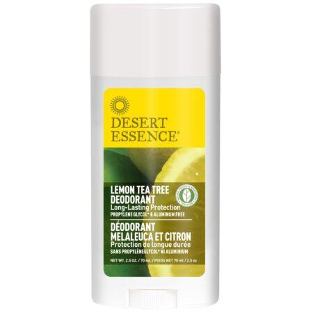 Desert Essence, Desodorante - Árvore do Chá e Limão - 70ml