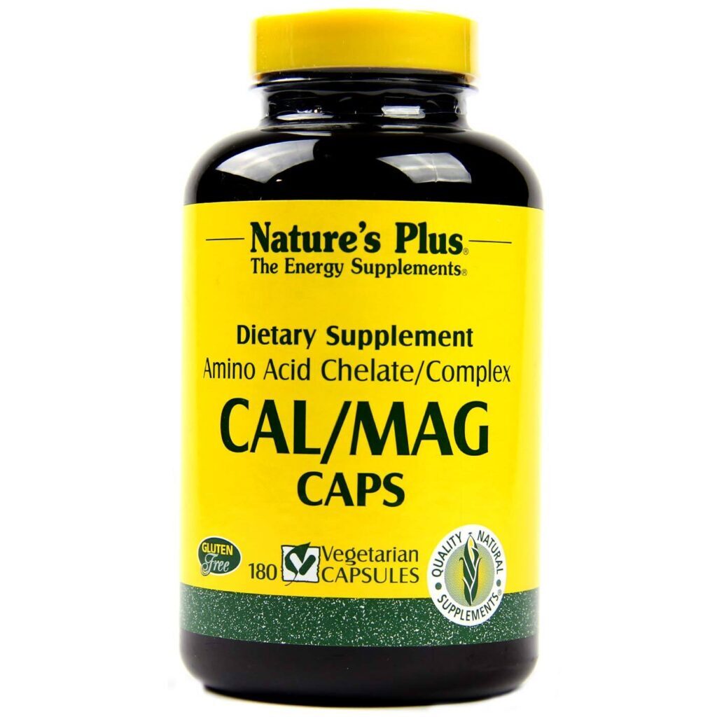 Nature's Plus Cálcio Magnésio 180 Cápsulas Vegetarianas - Vitalidade e Saúde Óssea