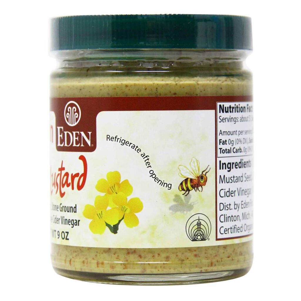 Eden Foods Mostarda Marrom Orgânica 280g: Sabor Autêntico e Natural para sua Cozinha - Imagem 3