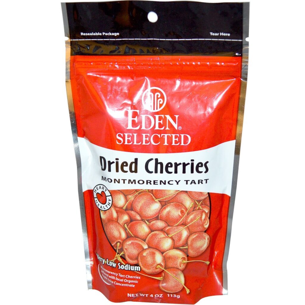 Eden Foods Cerejas de Montmorency Secas 113g - Sabor Intenso e Saúde Natural
