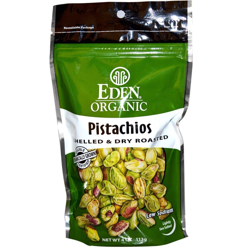 Pistache Orgânico Eden Foods - 113g (4oz) | Sabor Natural e Saúde