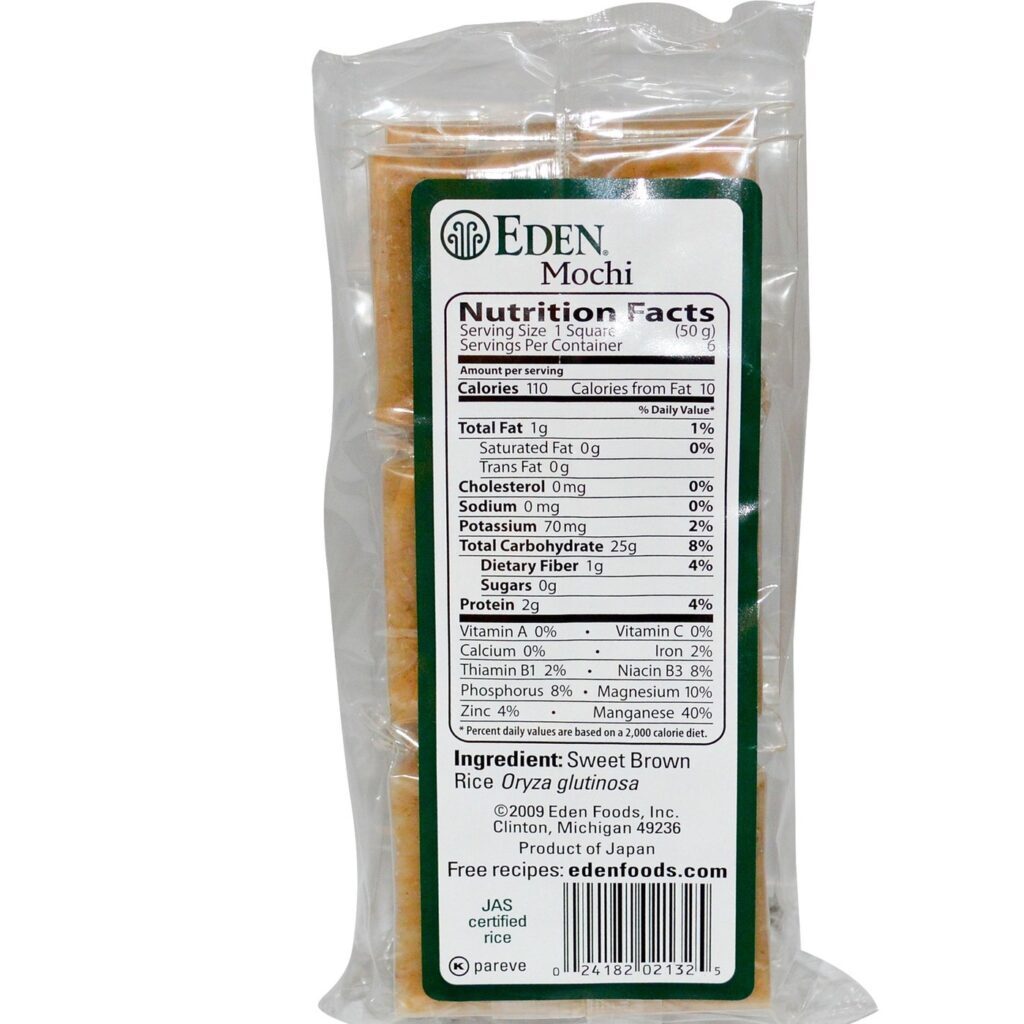 Eden Foods Arroz Doce Mochi Tradicional 300g - Sabor Oriental Autêntico - Imagem 2