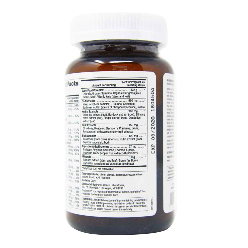 Pure Essence Labs Mother and Child™ Fórmula Master Mãe e Filho - 120 Tabletes - Imagem 3