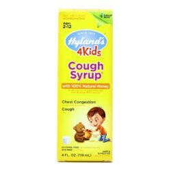Hyland's Xarope para Tosse Kids com Mel 100% Natural - Alívio Suave para Crianças - 118 ml