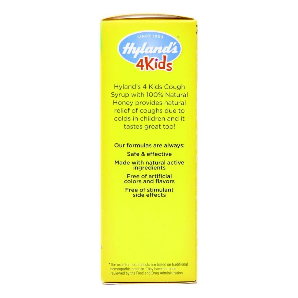 Hyland's Xarope para Tosse Kids com Mel 100% Natural - Alívio Suave para Crianças - 118 ml - Imagem 2