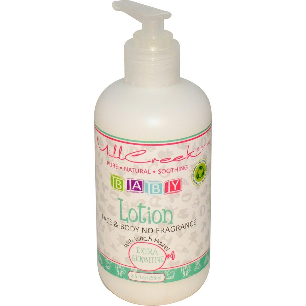 Mill Creek Bebê Loção Suave Hipoalergênica Sem Fragrância 237ml (8 fl oz)