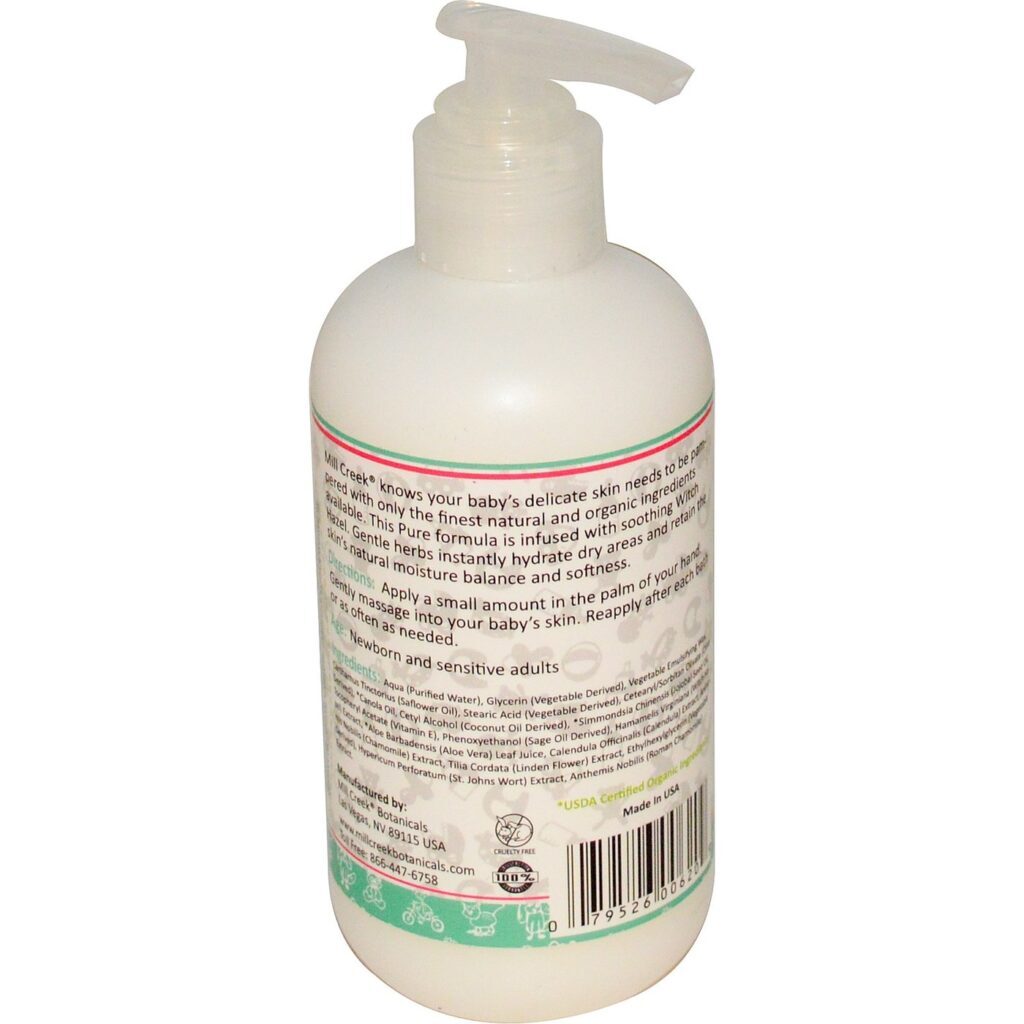 Mill Creek Bebê Loção Suave Hipoalergênica Sem Fragrância 237ml (8 fl oz) - Imagem 2