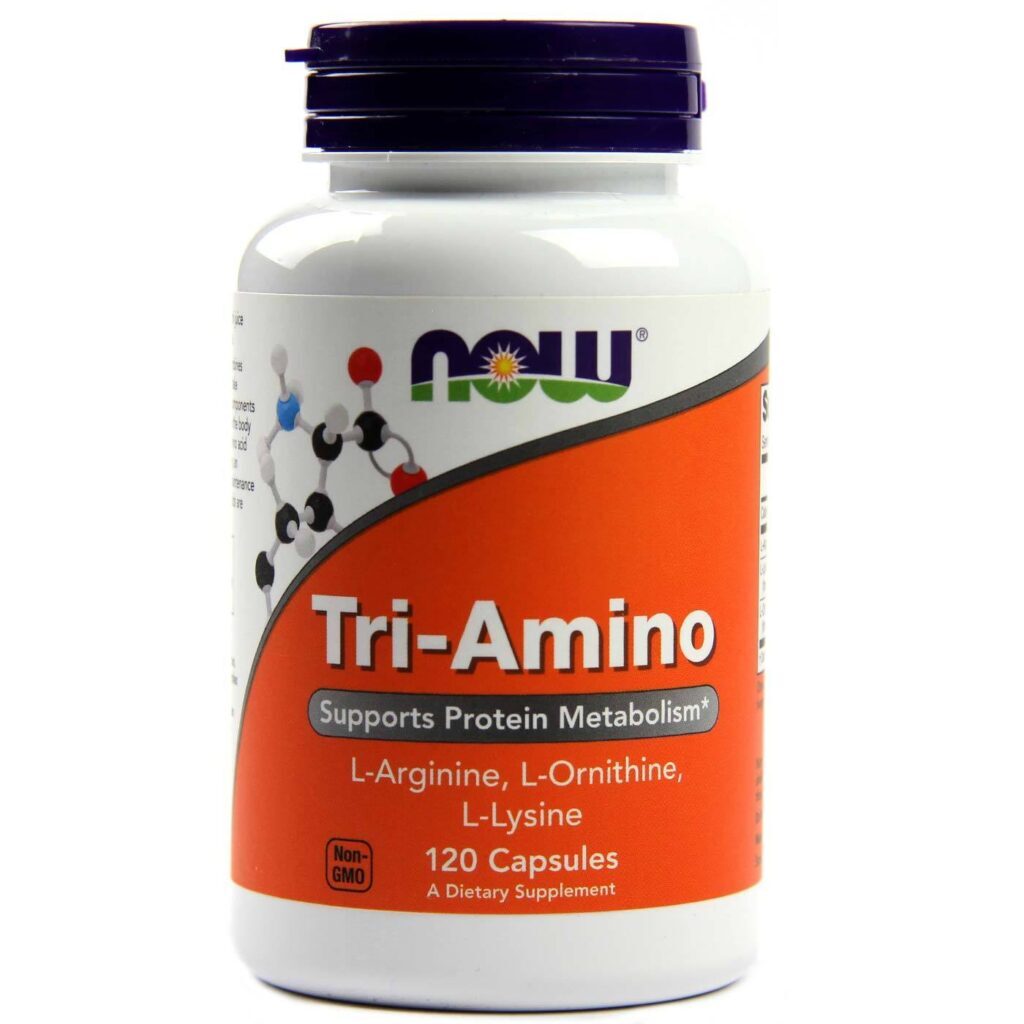 Now Foods Tri-Amino 120 Cápsulas: Aminoácidos Essenciais para Saúde e Performance